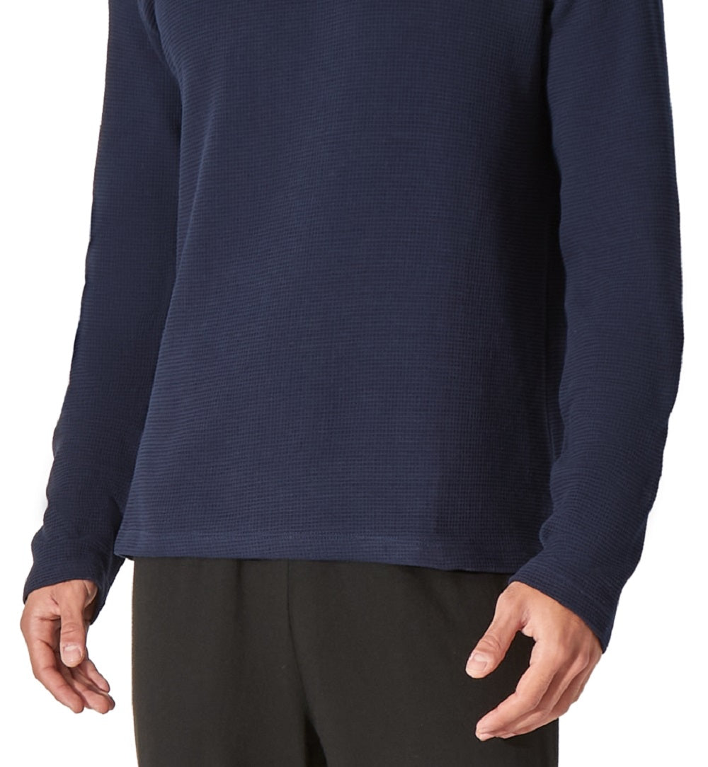 Camisa térmica masculina Lacoste azul tamanho grande