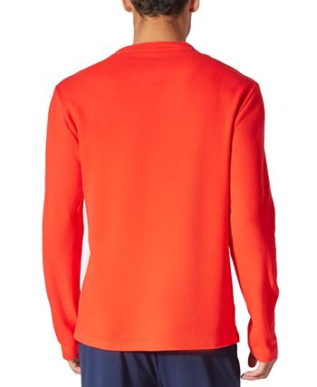 Camisa térmica masculina Lacoste vermelha tamanho médio