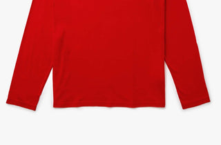 Lacoste Men's Long Sleeve Lounge T-Shirt Red Size Medium