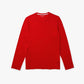 Camiseta Lacoste Masculina Manga Longa Lounge Vermelha Tamanho Médio