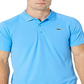 Camisa polo Lacoste masculina esportiva de manga curta, respirável e resistente à corrida, azul, tamanho M