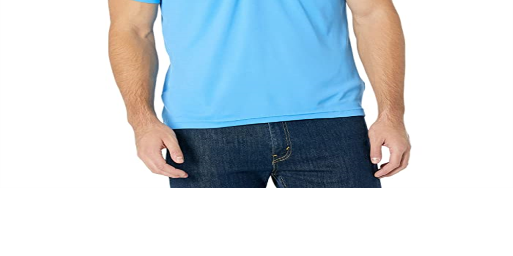 Camisa polo Lacoste masculina esportiva de manga curta, respirável e resistente à corrida, azul, tamanho M