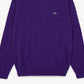 Suéter Lacoste Masculino de Algodão com Gola Redonda Roxo Tamanho 6