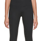 Calça legging feminina Calvin Klein com logo 7/8 preta, tamanho grande