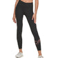 Calça legging feminina Calvin Klein com logo 7/8 preta, tamanho extragrande