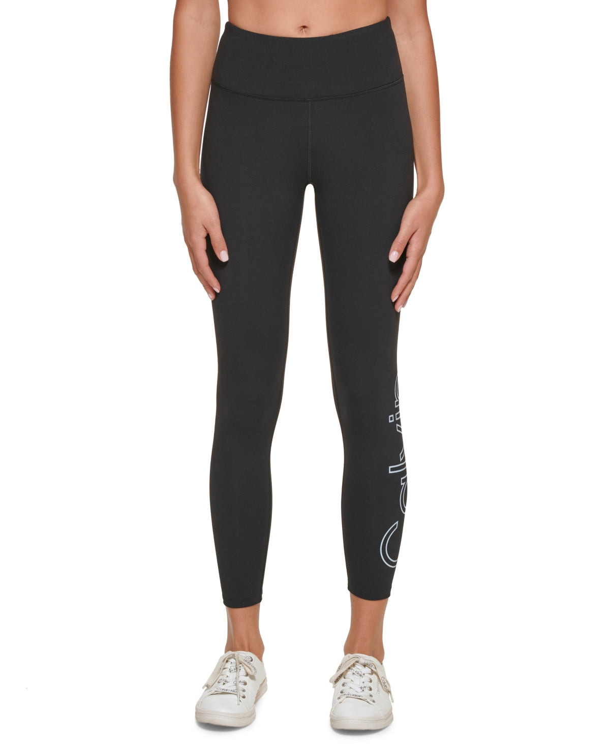 Calça legging feminina Calvin Klein 7/8 preta tamanho pequeno