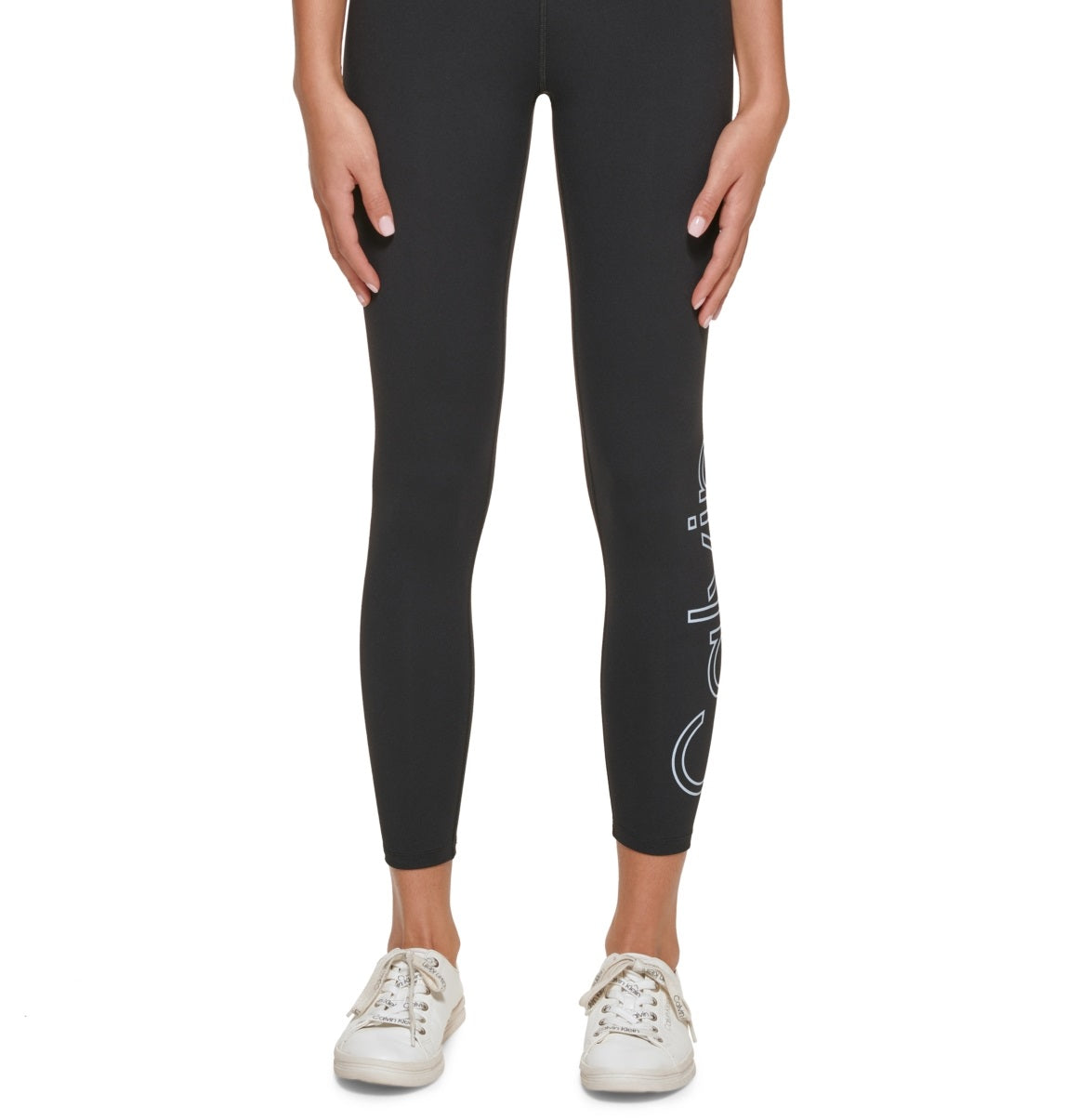 Calça legging feminina Calvin Klein 7/8 preta tamanho pequeno