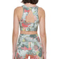 Sutiã esportivo Calvin Klein feminino de impacto médio e longo, verde, tamanho grande