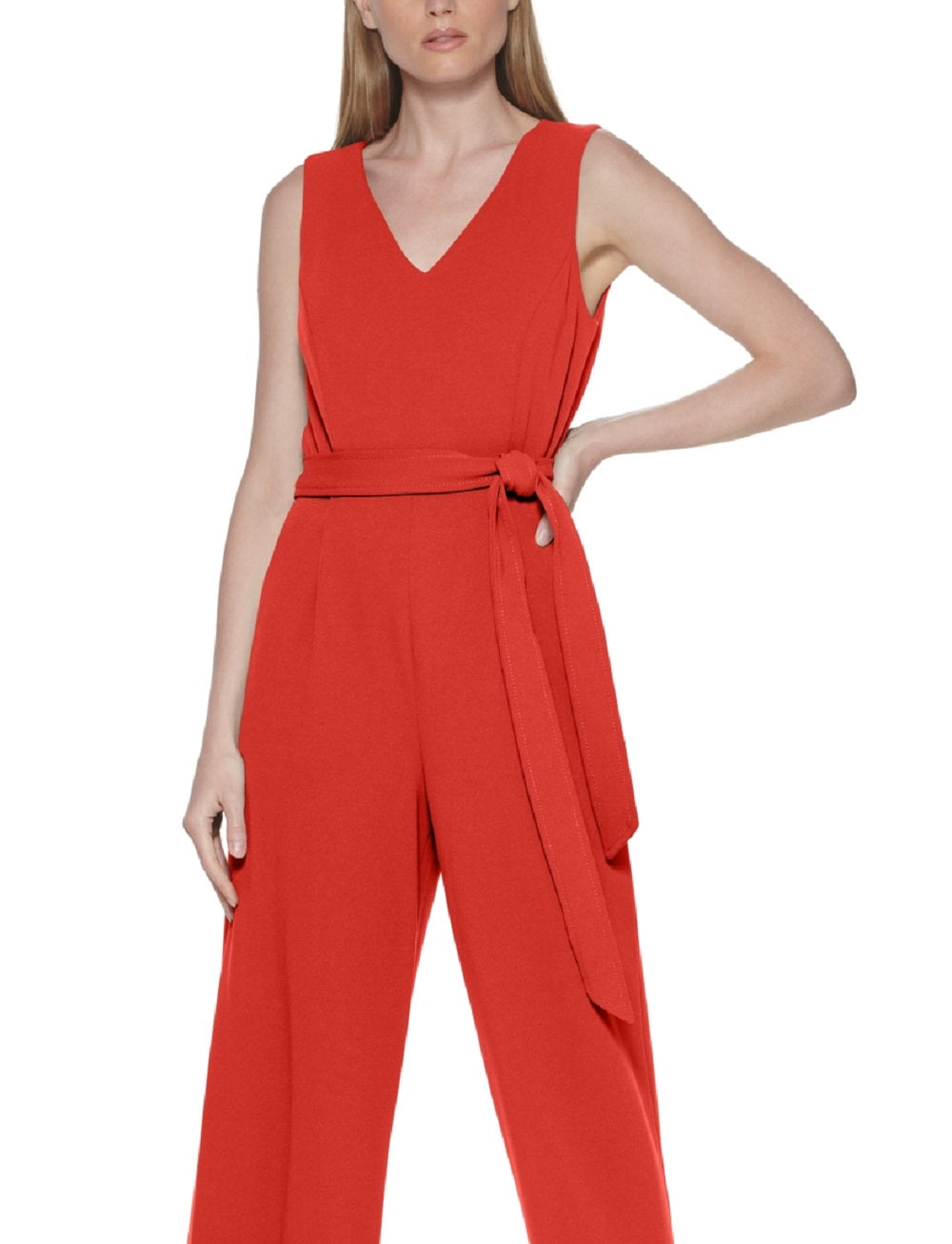 Macacão Calvin Klein Feminino Sem Mangas Vermelho Tamanho 6