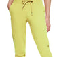 Calça jogger feminina slim Calvin Klein amarela tamanho grande