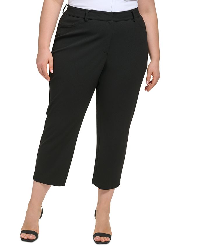 Calça Calvin Klein Feminina Lisa Preta Tamanho 14W