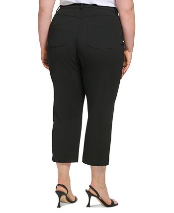 Calça Calvin Klein Feminina Lisa Preta Tamanho 14W