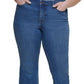 Calça Jeans Bootcut Calvin Klein Feminina Cintura Alta Azul Tamanho 18W