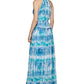 Vestido Calvin Klein Feminino Estampado Tie Dye Azul Tamanho 8