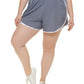 Calvin Klein Shorts Feminino Cintura Smocked Cinza Tamanho 1X