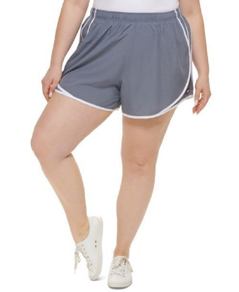 Calvin Klein Shorts Feminino Cintura Smocked Cinza Tamanho 1X
