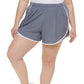 Calvin Klein Shorts Feminino Cintura Smocked Cinza Tamanho 1X