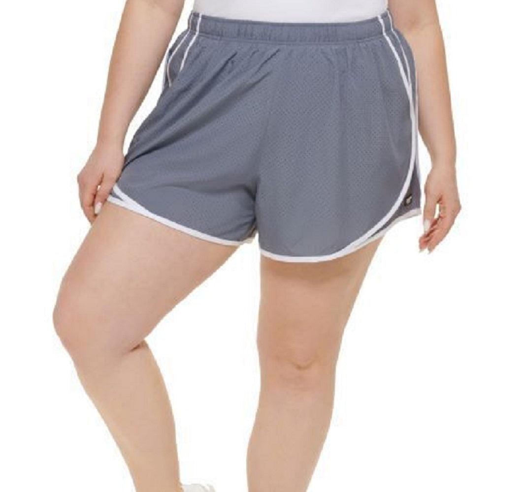 Calvin Klein Shorts Feminino Cintura Smocked Cinza Tamanho 1X