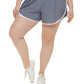 Calvin Klein Shorts Feminino Cintura Smocked Cinza Tamanho 1X