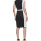 Vestido Calvin Klein Feminino Colorblocked Tamanho Preto 6 Petite