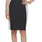 Vestido curto Calvin Klein feminino com estampa color block, preto, tamanho 16