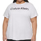 Camiseta Calvin Klein Feminina Performance Logo Graphic Branca Tamanho 3X