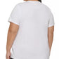 Camiseta Calvin Klein Feminina Performance Logo Graphic Branca Tamanho 3X