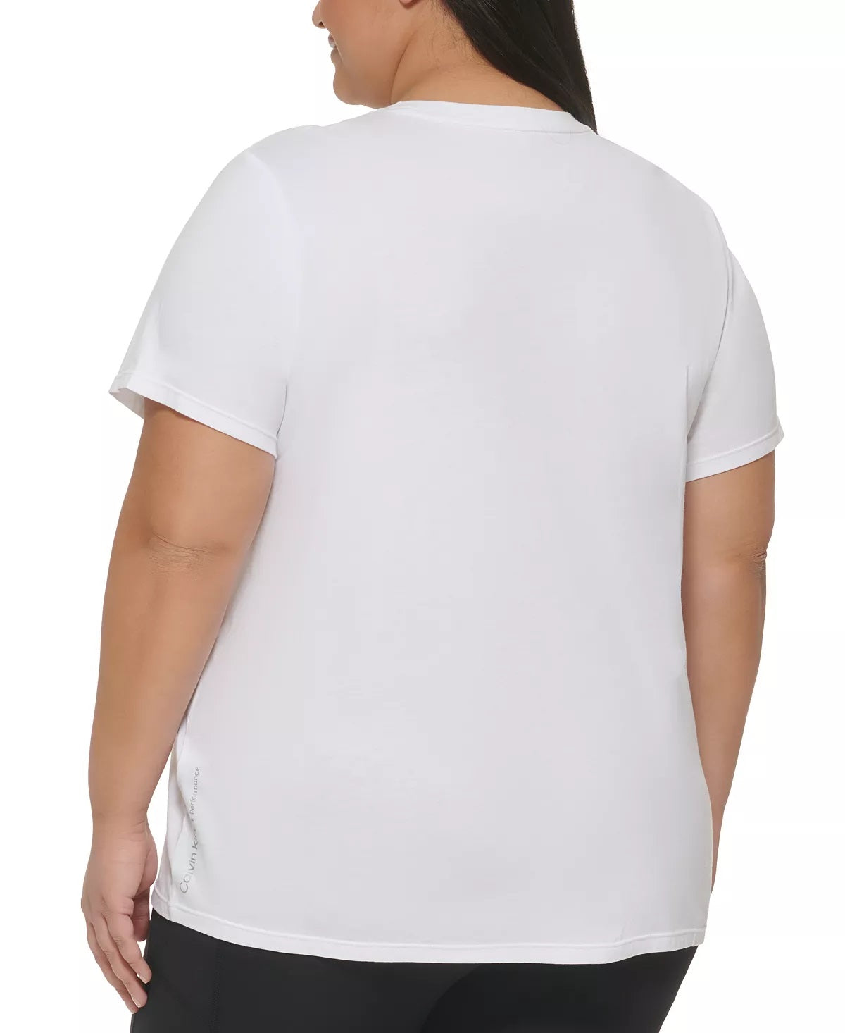 Camiseta Calvin Klein Feminina Performance Logo Graphic Branca Tamanho 3X