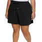 Calvin Klein Shorts Feminino Cintura Alta Algodão Preto