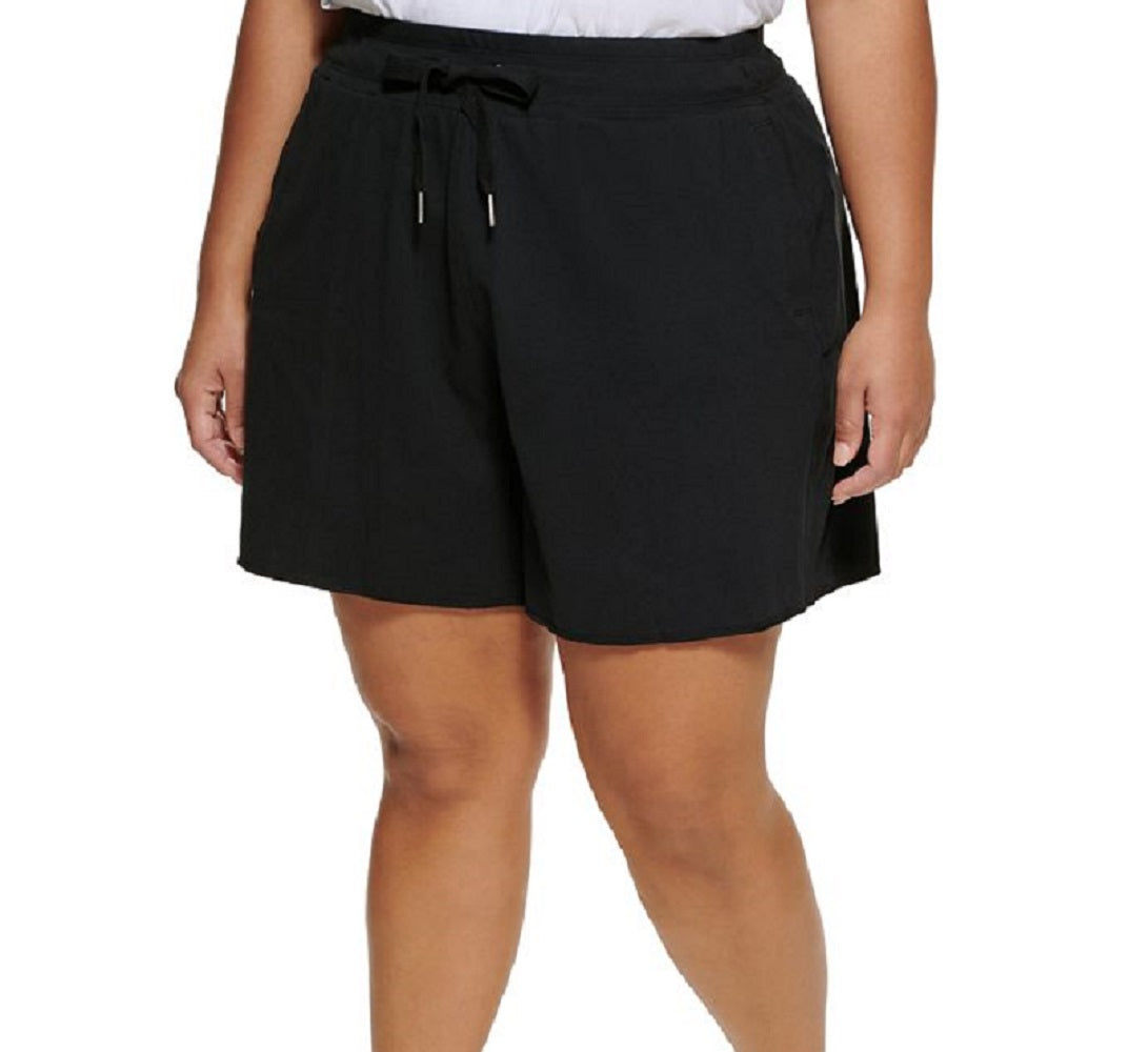 Calvin Klein Shorts Feminino Cintura Alta Algodão Preto