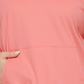 Camiseta Calvin Klein Performance Plus Feminina com Capuz Rosa Tamanho 3X