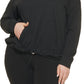 Camiseta Calvin Klein Feminina com Capuz Preta Tamanho 2X