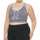 Sutiã esportivo reversível Calvin Klein feminino de médio impacto, cinza, tamanho 1X