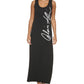 Vestido sem mangas Calvin Klein feminino com estampa de logotipo, preto, tamanho pequeno