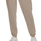 Calça jogger Calvin Klein feminina com tingimento de roupas e cintura franzida, marrom, tamanho médio