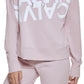 Calvin Klein Moletom Feminino Fleece com Logo Espelho Rosa Tamanho XS