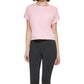 Camiseta Calvin Klein Feminina de Algodão com Bolso e Bainha Elástica Rosa Tamanho XXG