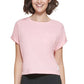 Camiseta Calvin Klein Feminina de Algodão com Bolso e Bainha Elástica Rosa Tamanho X-G