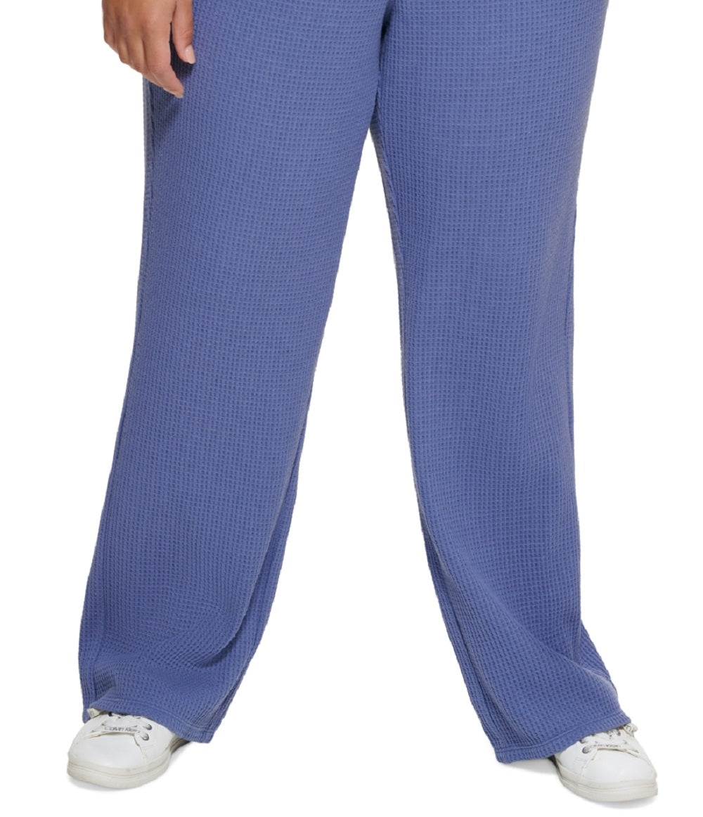 Calça térmica ativa feminina Calvin Klein azul tamanho 2X