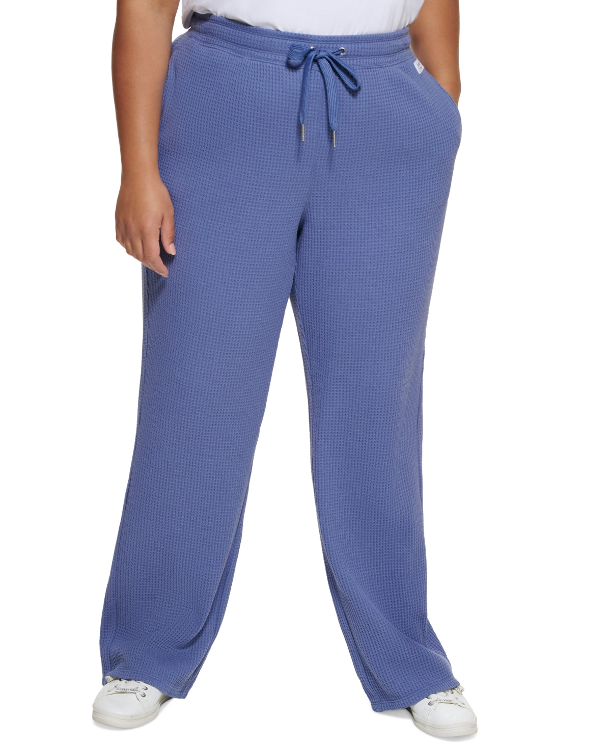 Calça térmica ativa feminina Calvin Klein azul tamanho 2X