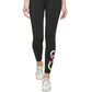 Calça legging Calvin Klein feminina com logo colorblock 7/8 preta tamanho pequeno