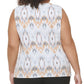 Blusa Calvin Klein Plus Size Estampada Feminina Branca Tamanho 2X