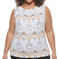 Blusa Calvin Klein Plus Size Estampada Feminina Branca Tamanho 2X