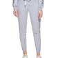 Calça jogger feminina Calvin Klein com logo e fita cinza, tamanho pequeno