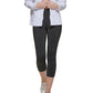 Calvin Klein Moletom com capuz feminino com zíper, branco, tamanho médio