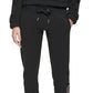 Calça jogger Calvin Klein feminina Outline Logo preta tamanho P