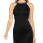 Vestido justo com aplicações Calvin Klein feminino, preto, tamanho 4