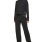 Calvin Klein Moletom Waffle Feminino Preto Tamanho X-G