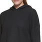 Calvin Klein Moletom Waffle Feminino Preto Tamanho X-G