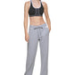 Calça Calvin Klein Feminina Cintura Alta Relaxed Leg Cinza Tamanho Grande